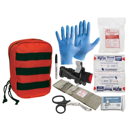 Propac Level 2 Bleeding Control Molle Kit, Orange K3552-MOLLE-ORG